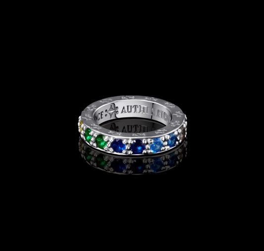 Sapphire Ombré Eternity Band