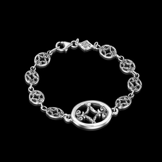 Single Motif on Micro Motif Chain Link Bracelet