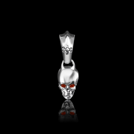 Ruby Skull Pendant