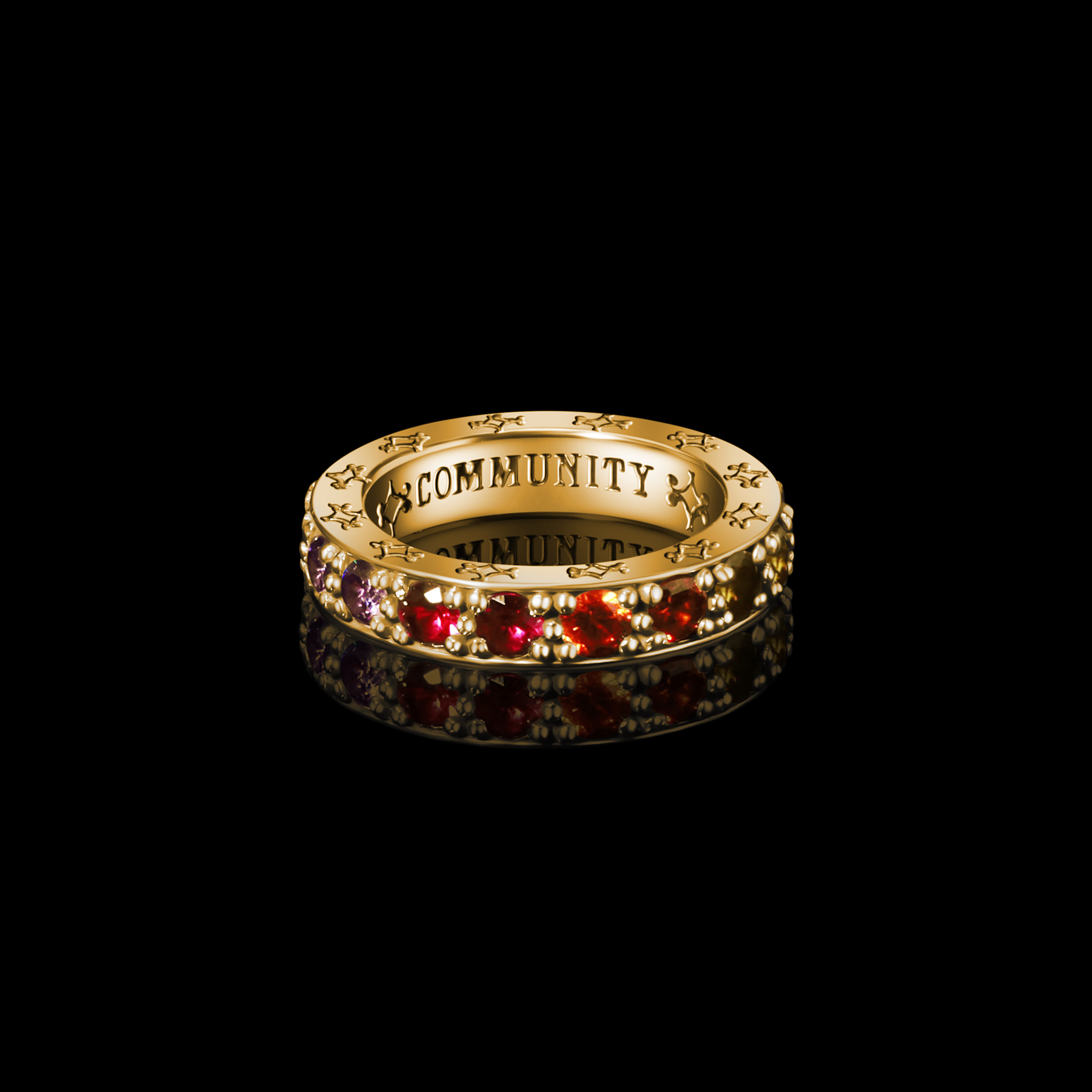 Ombré Sapphire Eternity Band