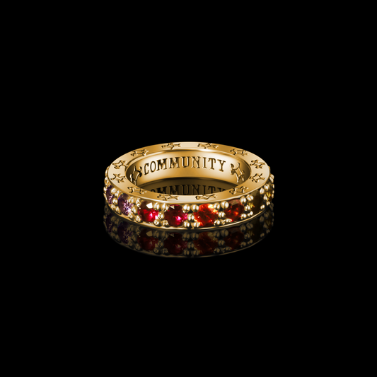 Ombré Sapphire Eternity Band