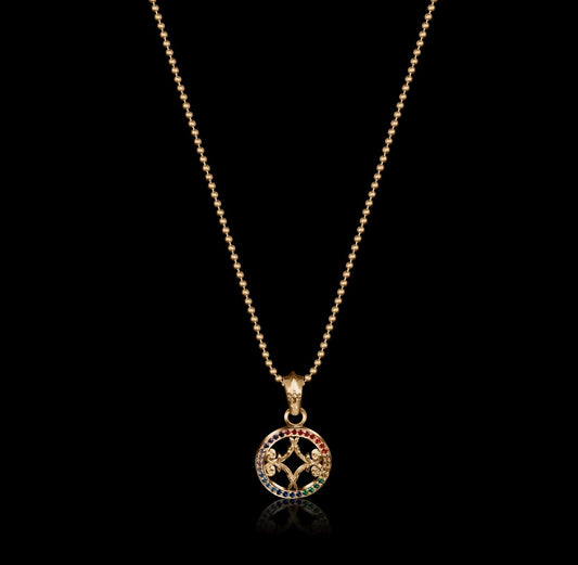Ombré Sapphire Motif Pendant