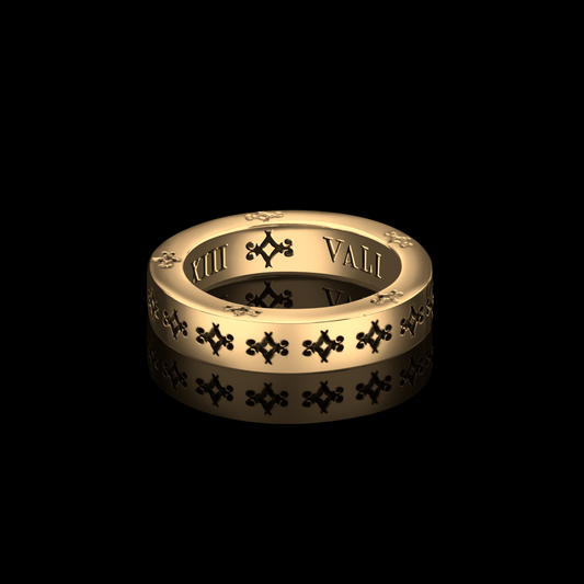 Infinite Motif Band | 18k Gold